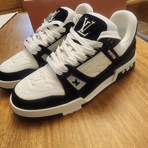 Louis Vuitton Black and White Men's Sneakers